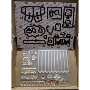 Diamond Press A7 Pop Up Cafe Card Kit Stamps Dies Templates